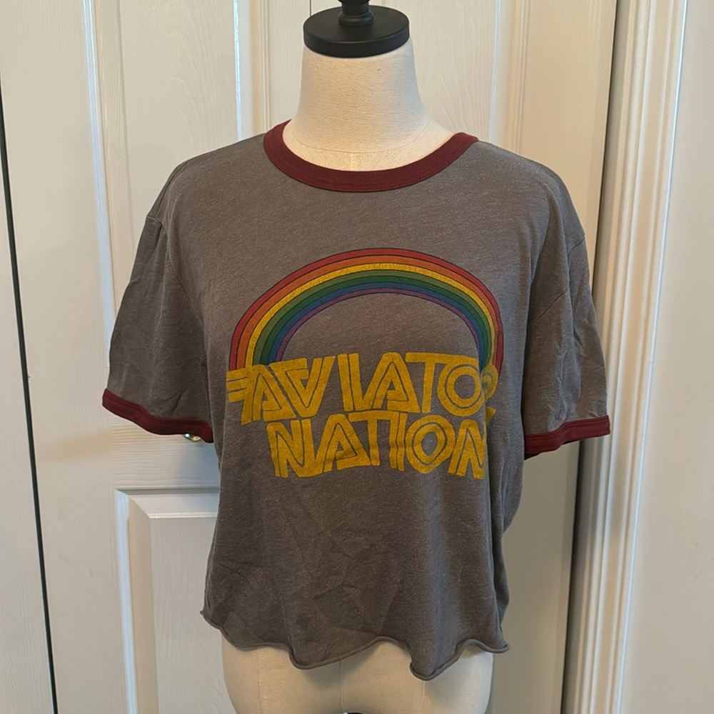 Aviator Nation ringer tee